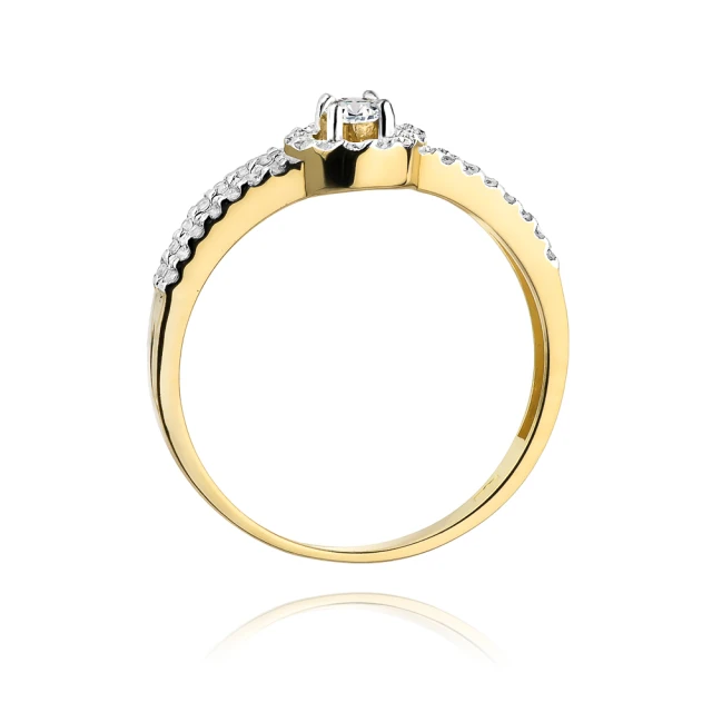 Gold Ring 585 mit Diamant Diamant Diamant 0.31ct