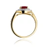 Złoty pierścionek z diamentem EY-274 rubin | ERgold