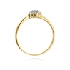 Złoty pierścionek z diamentem EY-275 0,09ct | ERgold