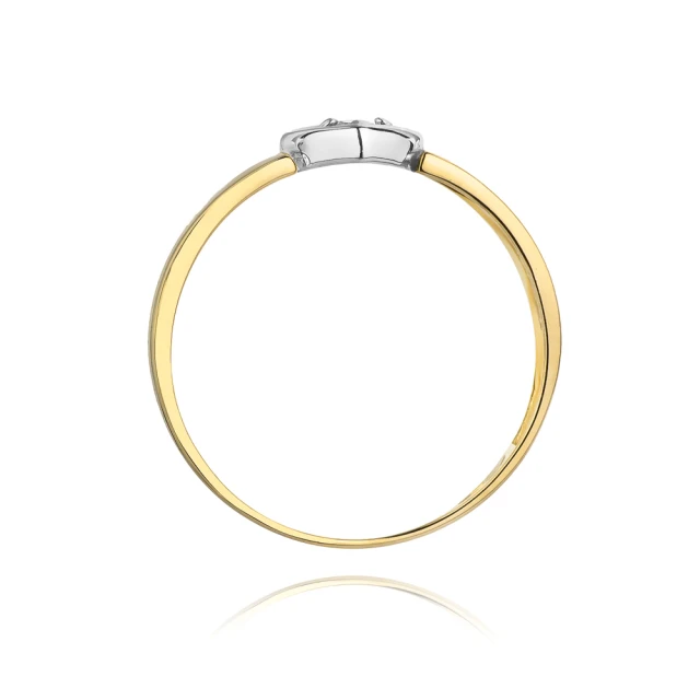 Gold Ring 585 mit Diamant Diamant Diamant 0.04ct