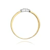 Złoty pierścionek z diamentem EY-276 0,04ct | ERgold