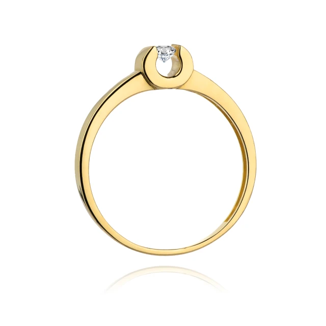 Gold Ring 585 mit Diamant Diamant Diamant 0.08ct