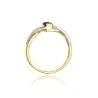 Złoty pierścionek z diamentem EY-28 szafir | ERgold