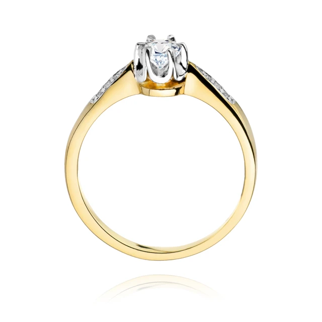 Gold Diamant Ring EY-291 0.25ct