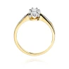 Złoty pierścionek z diamentem EY-291 0,25ct | ERgold