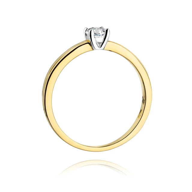 Gold Ring 585 mit Diamant Diamant Diamant 0.20ct