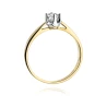 Złoty pierścionek z diamentem EY-293 0,20ct | ERgold