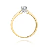 Złoty pierścionek z diamentem EY-295 0,12ct | ERgold