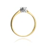Złoty pierścionek z diamentem EY-299 0,12ct | ERgold