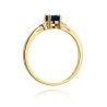 Złoty pierścionek z diamentem EY-301 tanzanit | ERgold