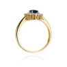 Złoty pierścionek z diamentem EY-303 szafir | ERgold
