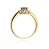 Złoty pierścionek z diamentem EY-304 rubin | ERgold