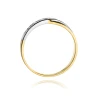 Złoty pierścionek z diamentem EY-305 0,07ct | ERgold