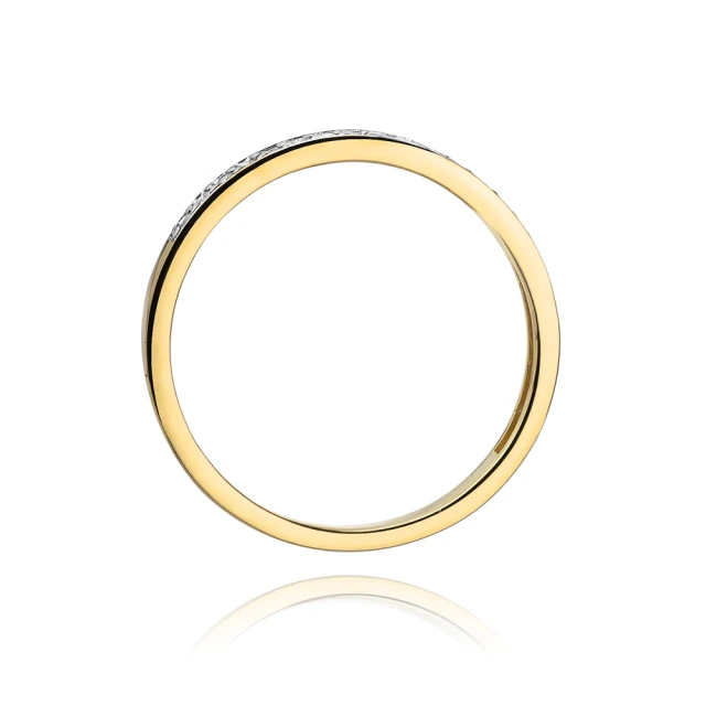 Gold Ring 585 mit Diamant Diamant Diamant 0.09ct