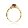 Złoty pierścionek z diamentem EY-308 szafir | ERgold