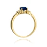 Złoty pierścionek z diamentem EY-308 rubin | ERgold