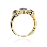 Złoty pierścionek z diamentem EY-309 szafir | ERgold