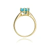 Goldener Diamantring EY-31 Topas | ergold