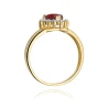 Złoty pierścionek z diamentem EY-310 rubin | ERgold