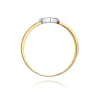 Złoty pierścionek z diamentem EY-314 0,04ct | ERgold