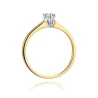 Złoty pierścionek z diamentem EY-317 0,20ct | ERgold