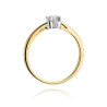 Złoty pierścionek z diamentem EY-318 0,10ct | ERgold