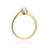 Złoty pierścionek z diamentem EY-319 0,10ct | ERgold