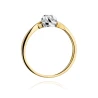 Złoty pierścionek z diamentem EY-329 0,10ct | ERgold