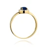 Złoty pierścionek z diamentem EY-330 szafir | ERgold