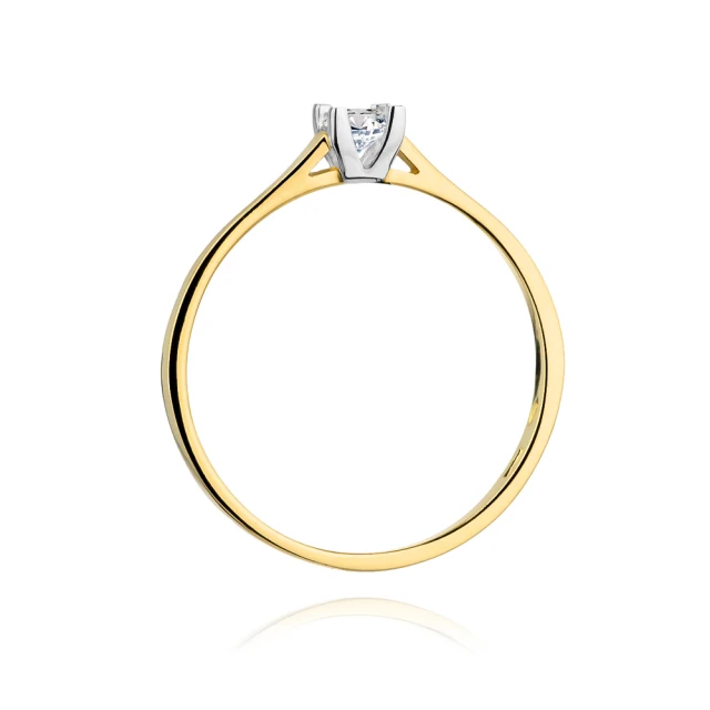 Gold Ring 585 mit Diamant Diamant Diamant 0.15ct