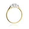 Złoty pierścionek z diamentem EY-338 0,31ct | ERgold