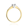 Złoty pierścionek z diamentem EY-339 0,37ct | ERgold