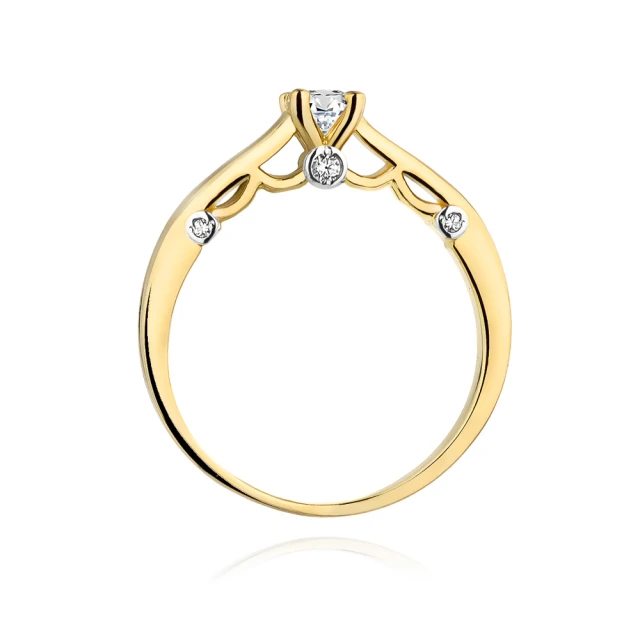 Gold Ring 585 mit Diamant Diamant Diamant 0.30ct