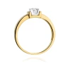 Złoty pierścionek z diamentem EY-343 0,10ct | ERgold