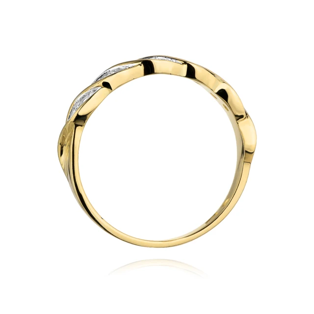 Gold Ring 585 mit Diamant Diamant Diamant 0.20ct