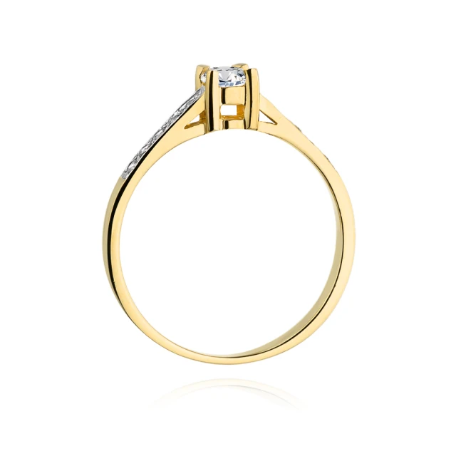 Gold Ring 585 mit Diamant Diamant Diamant 0.30ct