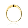 Złoty pierścionek z diamentem EY-366 0,09ct | ERgold