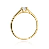 Złoty pierścionek z diamentem EY-369 0,15ct | ERgold