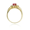 Złoty pierścionek z diamentem EY-37 rubin | ERgold