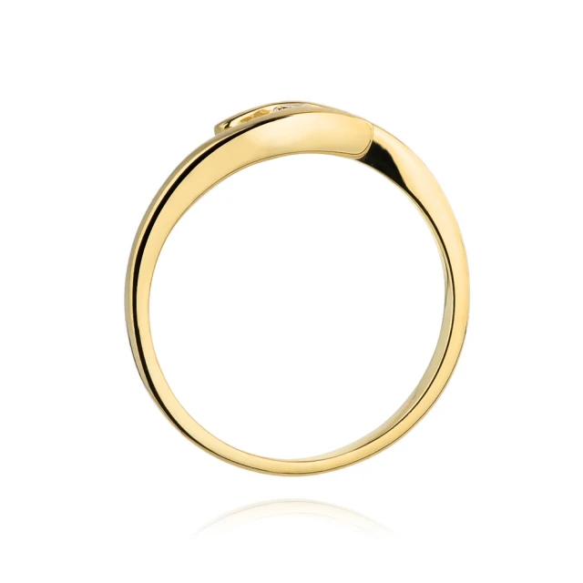 Gold Ring 585 mit Diamant Diamant Diamant 0.09ct