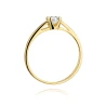 Złoty pierścionek z diamentem EY-375 0,23ct | ERgold