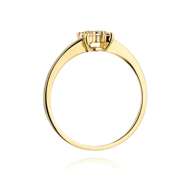 Gold Ring 585 mit Diamant Diamant Diamant 0.19ct