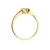 Złoty pierścionek z diamentem EY-376 0,19ct | ERgold
