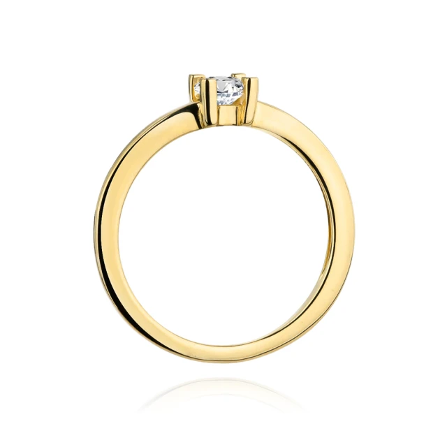 Gold Ring 585 mit Diamant Diamant Diamant 0.23ct