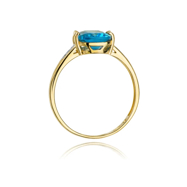 Goldring 585 mit Diamanttopaz 2,40ct