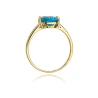 Goldener Diamantring EY-38 Topas | ergold