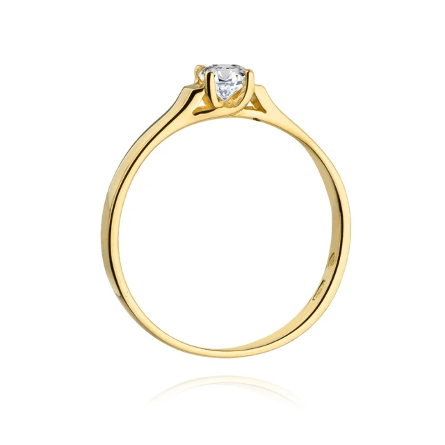 Gold Ring 585 mit Diamant Diamant Diamant 0.18ct