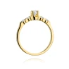 Złoty pierścionek z diamentem EY-384 0,35ct | ERgold