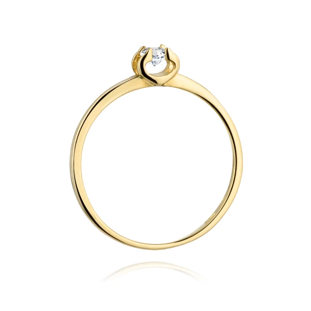 Gold Ring 585 mit Diamant Diamant Diamant 0.23ct