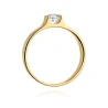 Złoty pierścionek z diamentem EY-388 0,23ct | ERgold